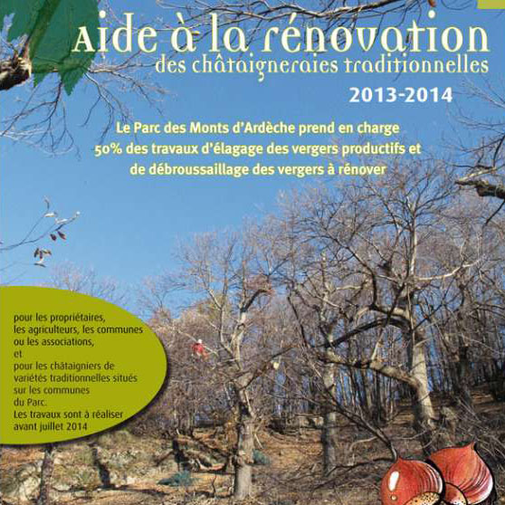 Programme de reconquête de la châtaigneraie ardéchoise